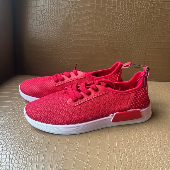 Twisted Shoes - Twisted Dimitria Slip In And Step Out Red Womens Sneaker Shoe Size 7